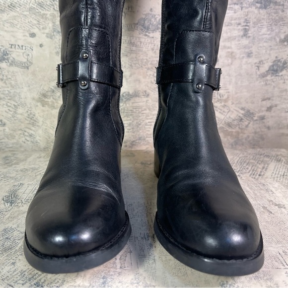 Etienne Aigner Crete black leather boots - Picture 5 of 15